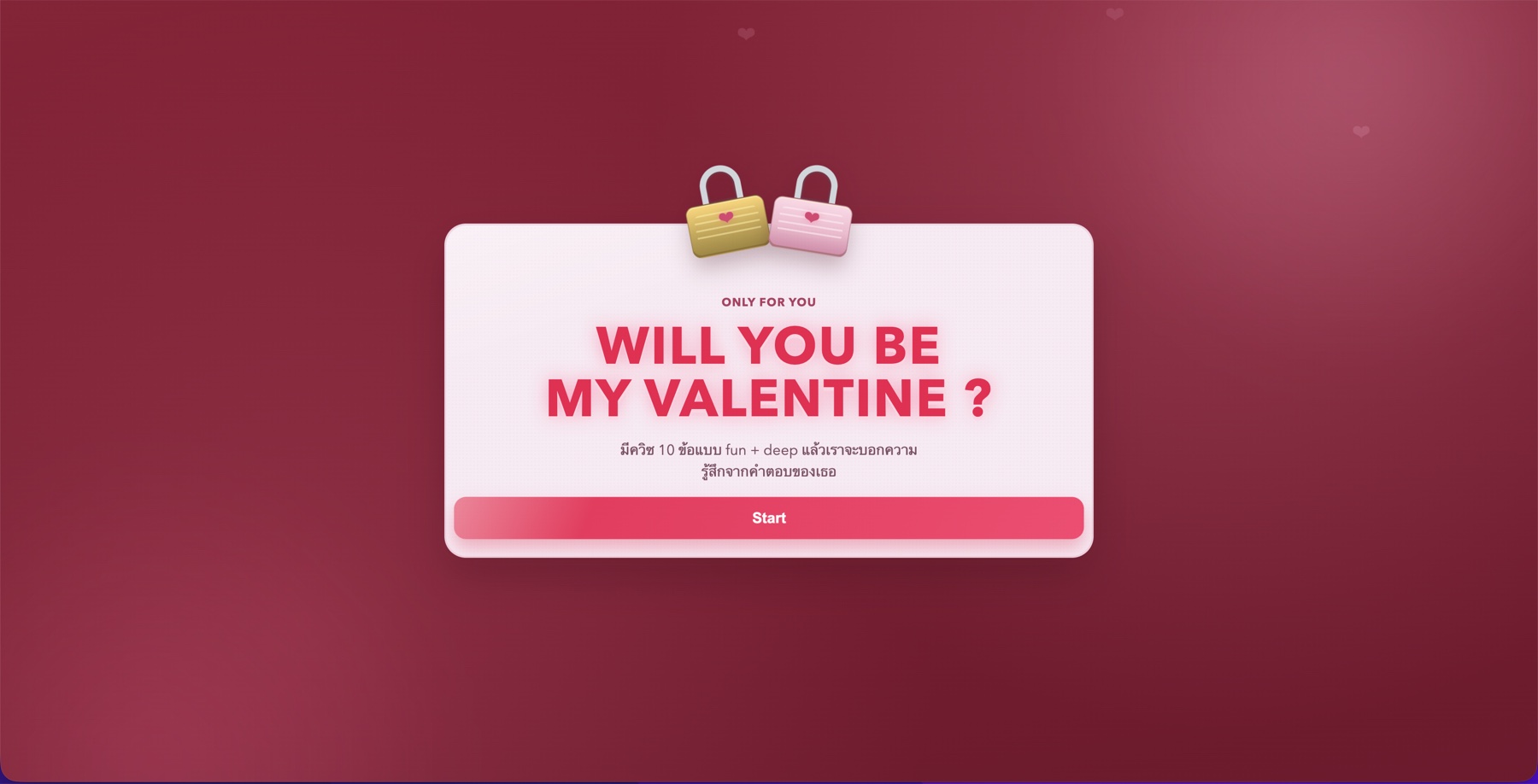 Playful Valentine icebreaker experience