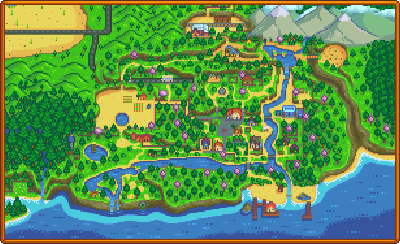 แผนที่ Stardew Valley